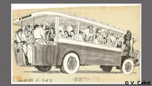 L'Autobus, Cabu, 1967Plume, stylo isographe, et encre de Chine sur papie