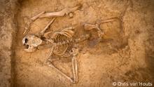 The skeleton at Mont-Saint-Jean from above