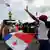 Foto de manifestantes con banderas de Panamá en una imagen de archivo.