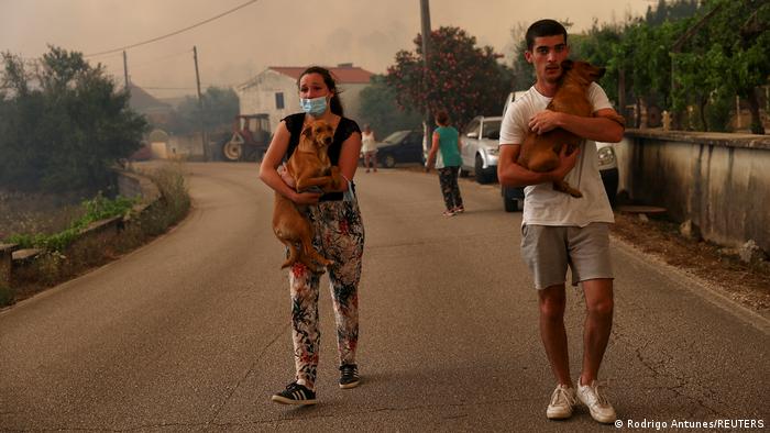 Portugal Leiria | Evakuierung nach Waldbränden