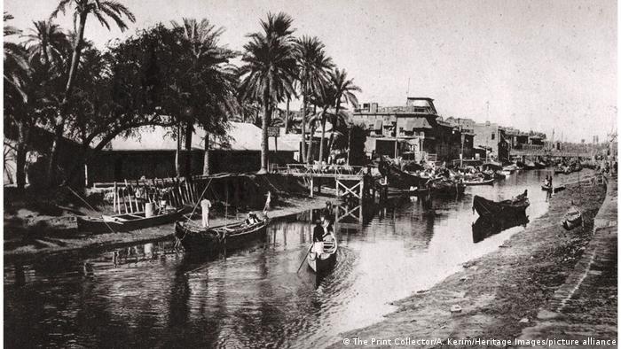 Irak | Fluss Ashar Richtung Shatt al-Arab bei Basra | 1925
