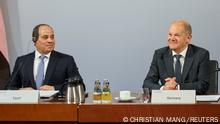 German Chancellor Olaf Scholz and President of Egypt Abdel Fattah al-Sisi attend the Petersberg Climate Dialogue in Berlin, Germany July 18, 2022. REUTERS/Christian Mang 
