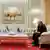 الرئيسان الروسي فلاديمير بوتين والإيراني إبراهيم رئيسي خلال لقائها في عشق أباد 30.06.2022