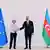 رئيسة المفوضية الأوروبية أورسولا فون دير لاين مع الرئيس الأذربيجاني إلهام علييف (18.07.2022)