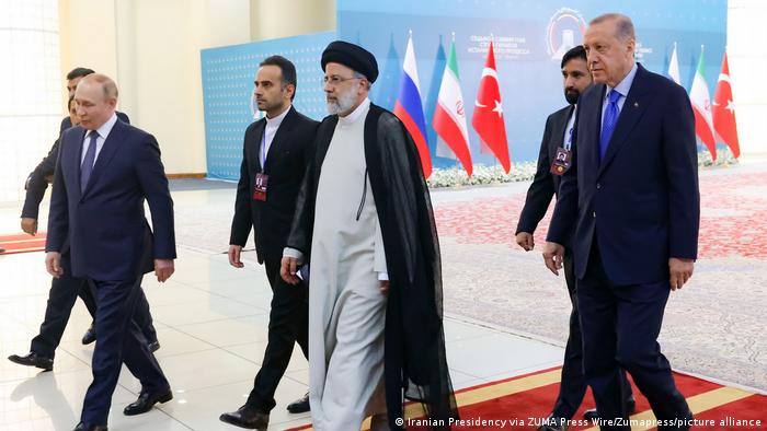 Iran Russland Türkei | Dreiergipfel | Wladimir Putin, Ebrahim Raisi und Recep Tayyip Erdogan