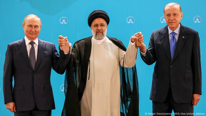 Iran Russland Türkei | Dreiergipfel | Wladimir Putin, Ebrahim Raisi und Recep Tayyip Erdogan