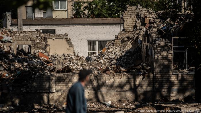 Зруйновані будівлі у Харкові
