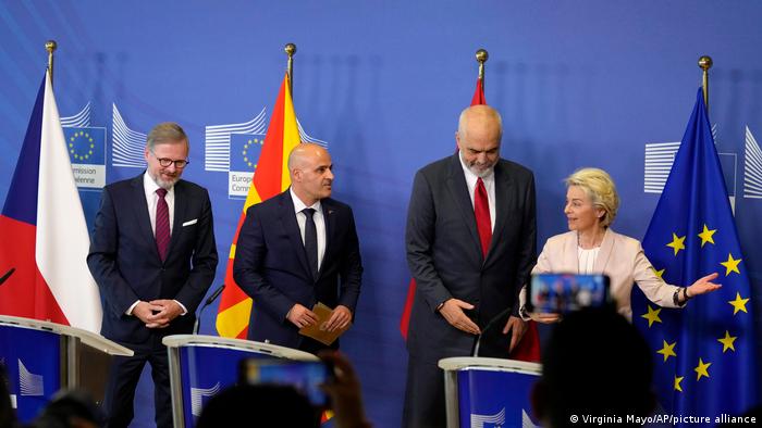 Belgien Brüssel | EU Beitrittsverhandlungen Albanien Aserbaidschan