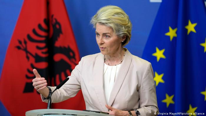 Belgien Brüssel | EU Beitrittsverhandlungen: Ursula von der Leyen