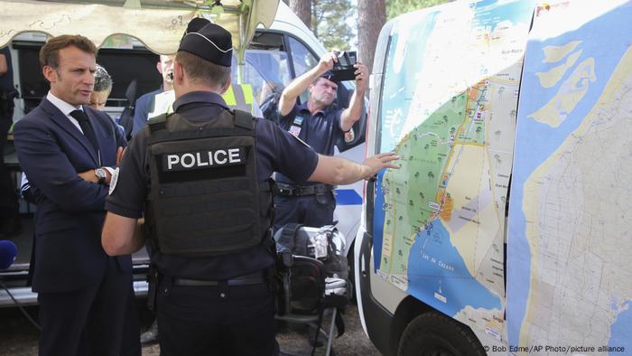 Frankreich Waldbrände in La Teste-de-Buch