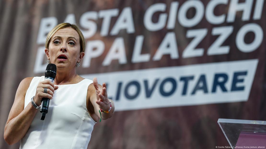 Política italiana Giorgia Meloni 