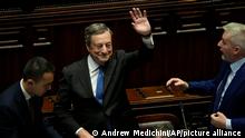 Draghi presentó su dimisión formal tras perder la mayoría para gobernar