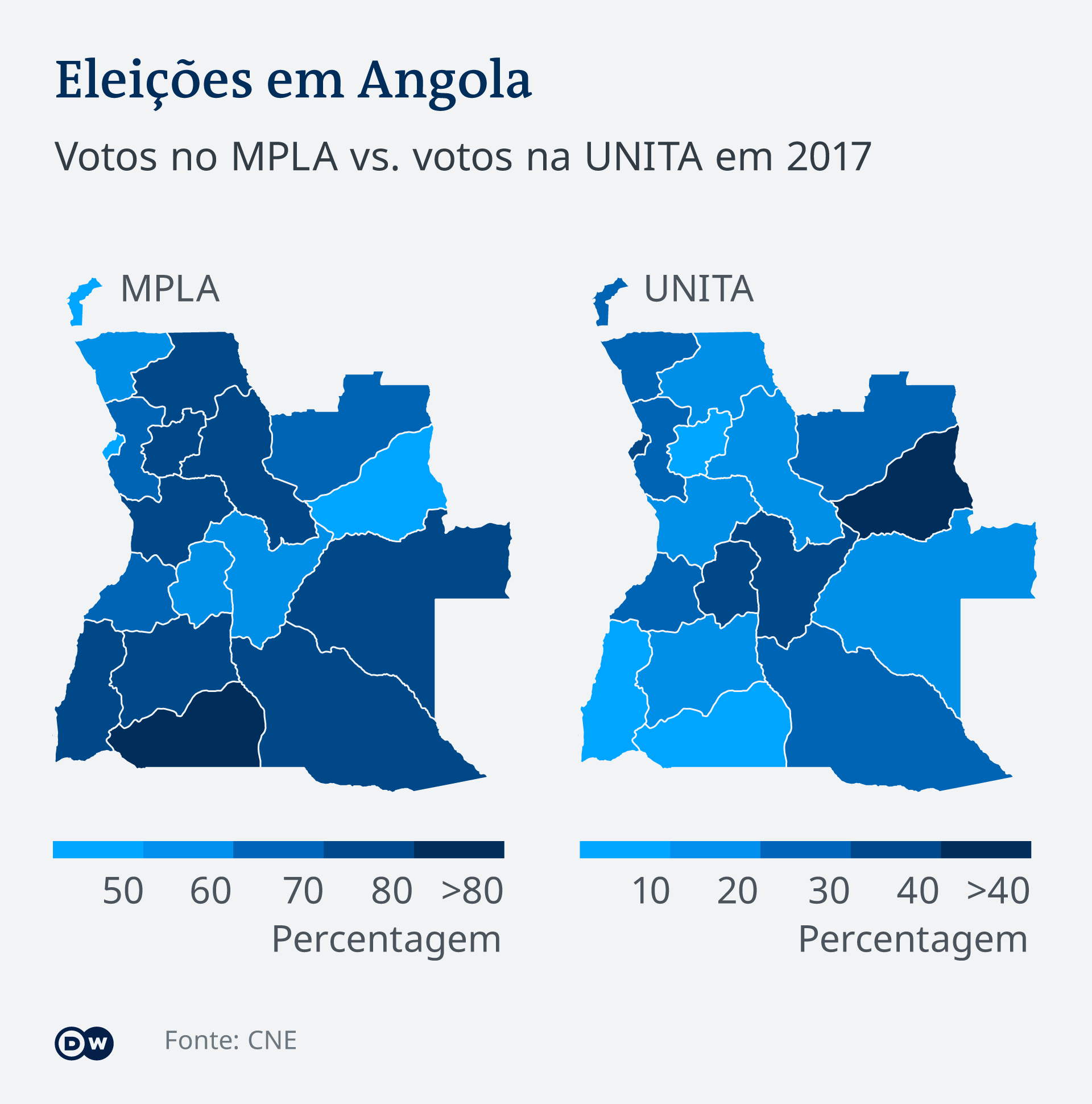 Infografik Wahl Angola 2017 Karte PT