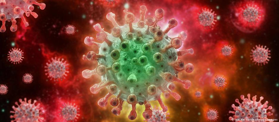 Depiction of a monkeypox virus mutation