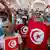 احتجاجات عشية التصويت على مشروع الدستور التونسي