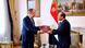 In this handout photo released by the Egyptian presidency, President Abdel Fattah el-Sissi and Russian Foreign Minister Sergey Lavrov hold a document during a meeting Sunday, July 24, 2022, in Cairo, Egypt. In this handout photo released by the Egyptian presidency, President Abdel Fattah el-Sissi and Russian Foreign Minister Sergey Lavrov hold a document during a meeting Sunday, July 24, 2022, in Cairo, Egypt.