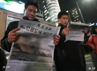韩国民众对炮击事件引发战争表示担忧