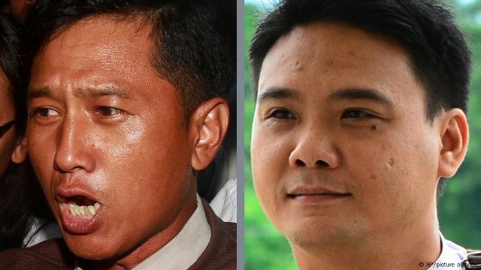 Myanmr activists Kyaw Min Yu and Phyo Zeya Thaw, who were among the four democracy activists executed by the military