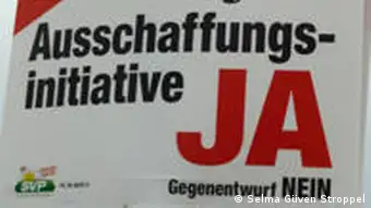 Schweiz Wahlen Wahlplakate Ausschaffung