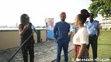 Name: 77_#EndSARS debate Lagos_Bild
Inhalt: Screenshot Beitrag STRD: Are African governments threatened by youth protests?
Fotograf/in: Gwendolin Hilse (DW)
Datum: 07/2022 