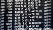27.07.2022
Cancelled flights are displayed on the flight board at the international airport in Frankfurt, Germany, Wednesday, July 27, 2022. Lufthansa went for a 24-hours-strike on Wednesday, most of the Lufthansa flights had to be cancelled. (AP Photo/Michael Probst)