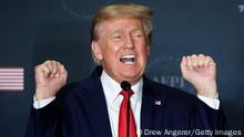 WASHINGTON, DC - JULY 26: Former U.S. President Donald Trump speaks about transgender athletes during the America First Agenda Summit, at the Marriott Marquis hotel July 26, 2022 in Washington, DC. Former U.S. President Donald Trump returned to Washington today to deliver the keynote closing address at the summit. The America First Agenda Summit is put on by the American First Policy Institute, a conservative think-tank founded in 2021 by Brooke Rollins and Larry Kudlow, both former advisors to former President Trump. (Photo by Drew Angerer/Getty Images)