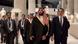 Saudi crown prince walking through a museum in Greece