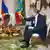 وزير الخارجية الروسي سيرجي لافروف  مع نظيره الإثيوبي دمقي مكونن (27/7/2022)