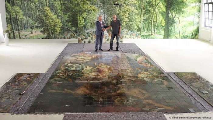 Deutschland Wandbild Germania - Beschützerin der Wissenschaft und Kunst