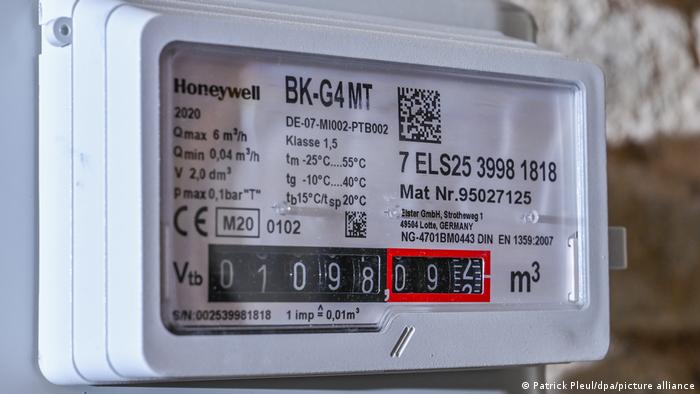 A domestic gas meter.