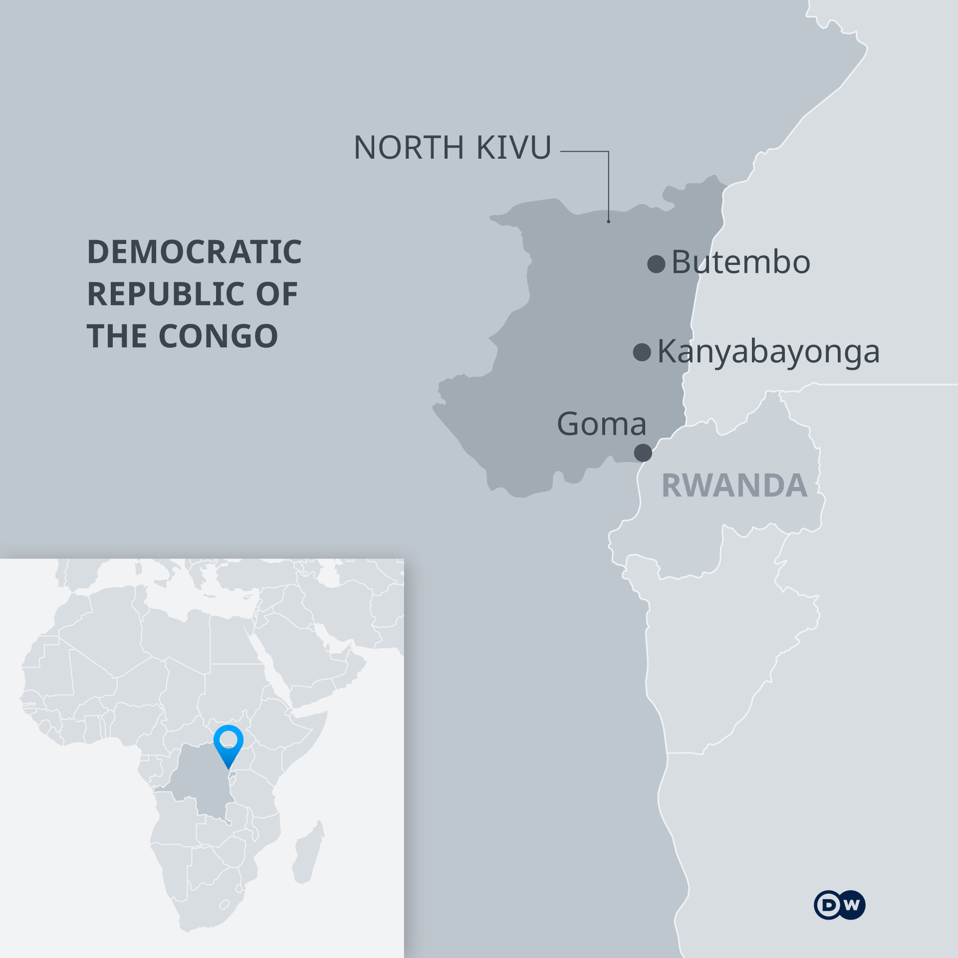 Map of North Kivu