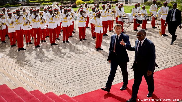 Guinea-Bissau | Besuch Emmanuel Macron, Präsident Frankreich | mit Umaro Sissoco Embalo, Präsident