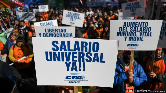 Argentinien Buenos Aires | Proteste für bessere Bezahlung und Sozialleistungen