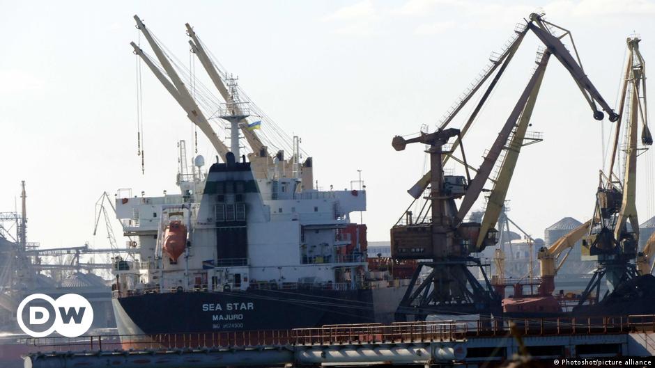 Ukraine aktuell: Erstes Schiff mit Getreide für den Export beladen