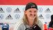 German women's soccer captain Alexandra Popp at a news conference in Watford, UK on July 29, 2022 German women's soccer captain Alexandra Popp at a news conference in Watford, UK on July 29, 2022