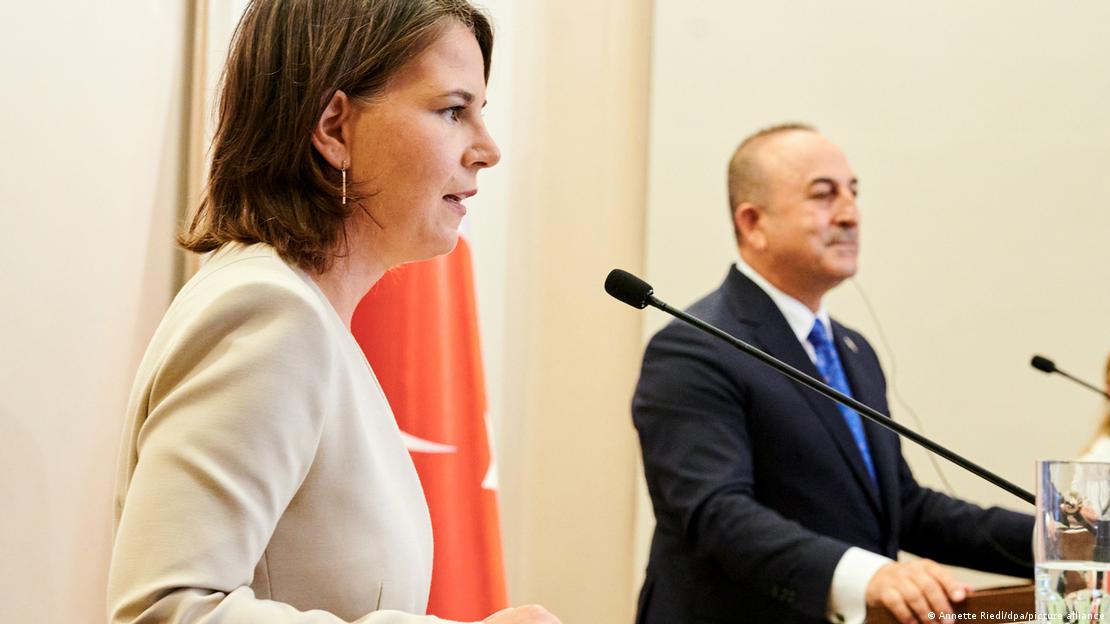 German Foreign Minister Annalena Baerbock, and her Turkish counterpart Mevlüt Cavusoglu