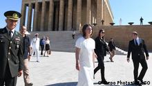 German Foreign Minister Annalena Baerbock visits the mausoleum of modern Turkey s founder Mustafa Kemal Ataturk, in Ankara, Turkey, Saturday, July 30, 2022. Copyright: DepoxPhotos 17624631 