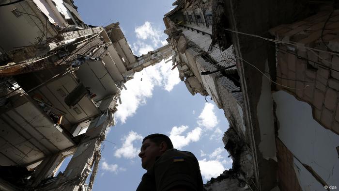 En la imagen, la destrucción del edificio del gobierno regional de Mikolaiv.