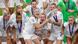 England's Leah Williamson and Millie Bright lift the trophy as they celebrate with teammates after winning Euro 2022 England's Leah Williamson and Millie Bright lift the trophy as they celebrate with teammates after winning Euro 2022