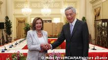 Nancy Pelosi arrancó gira en Asia hablando de Taiwán con el líder de Singapur
