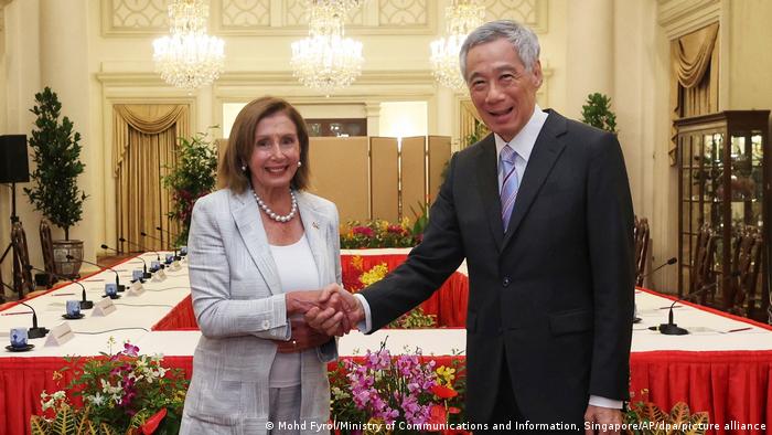 Singapur | Sprecherin des US-Repräsentantenhauses Nancy Pelosi auf Asien-Reise