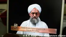 FILE - As seen on a computer screen from a DVD prepared by Al-Sahab production, al-Qaida's Ayman al-Zawahri speaks in Islamabad, Pakistan, on June 20, 2006. Al-Zawahri, the top al-Qaida leader, was killed by the U.S. over the weekend in Afghanistan. President Joe Biden is scheduled to speak about the operation on Monday night, Aug. 1, 2022, from the White House in Washington. (AP Photo/B.K.Bangash, File)