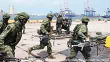 Taiwans Militär in Alarmbereitschaft 