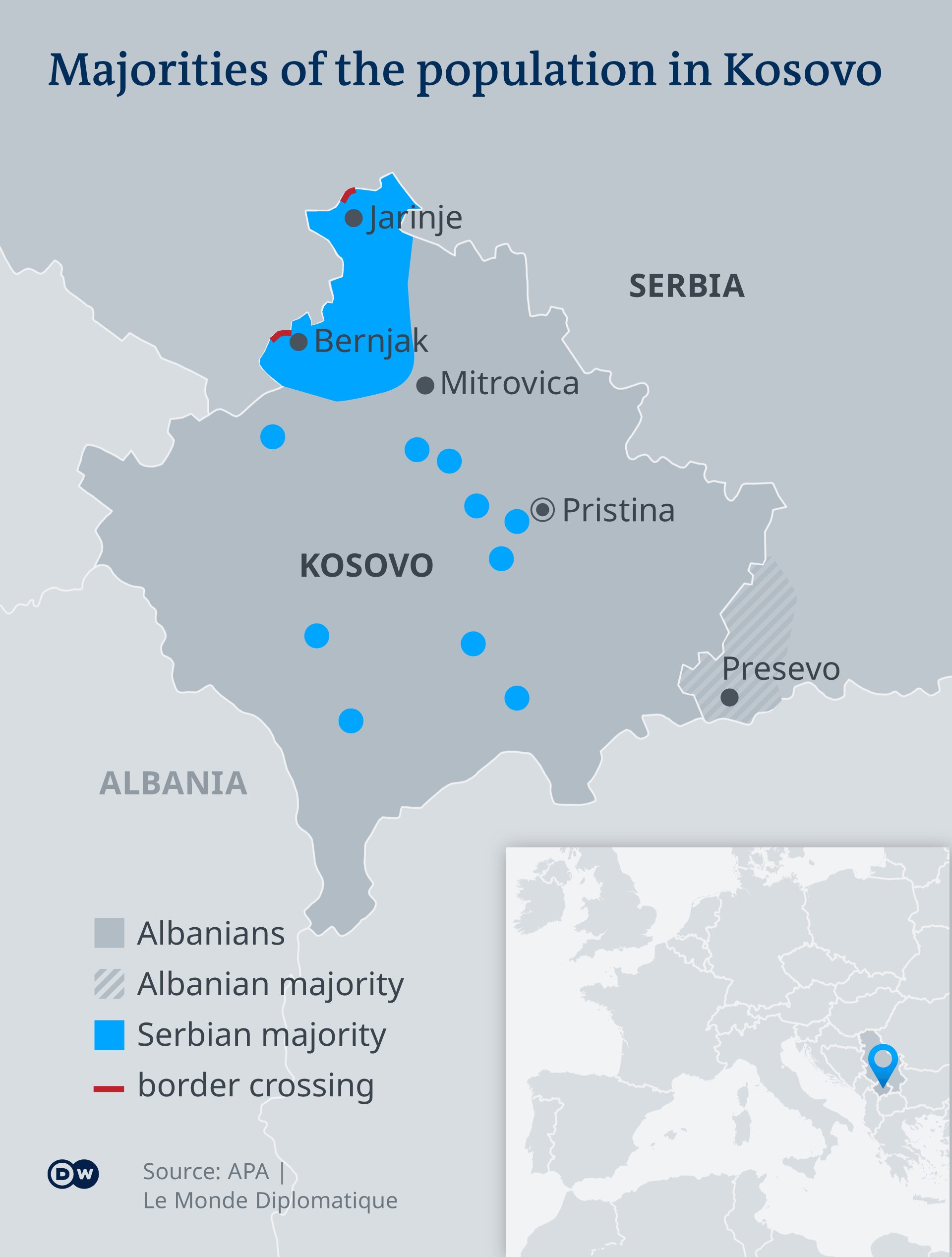 Naseljenost na Kosovu