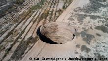Chile: aparición de un gran socavón de 25 metros de ancho hace que se investigue una mina de cobre