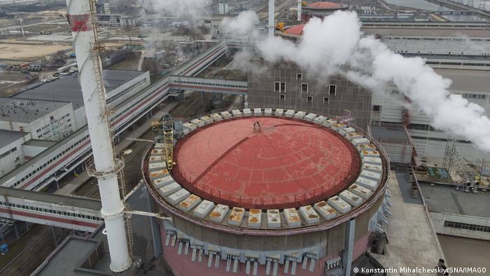 Zaporizhia nuclear power plant in Ukraine. 