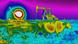 Imagen térmica de quema de metano en Nuevo México Imagen térmica de quema de metano en Nuevo México
