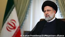 June 26, 2022, Tehran, Tehran, Iran: A handout photo made available by the Iranian presidential office shows, Iranian president EBRAHIM RAISI speaking during a live TV interview, in Tehran, Iran, on 25 Jun 2022. (Credit Image: Â© Iranian Presidency via ZUMA Press Wire