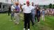 Donald Trump durante un torneo de golf en su propio campo de golf en Nueva Jersey.