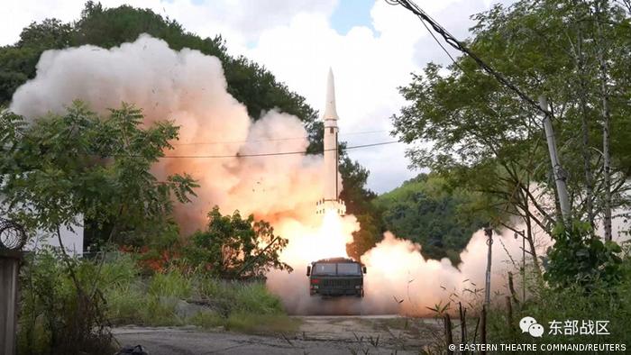 Batería de misiles del Ejército chino dispara sobre territorio de Taiwán este 4 de agosto